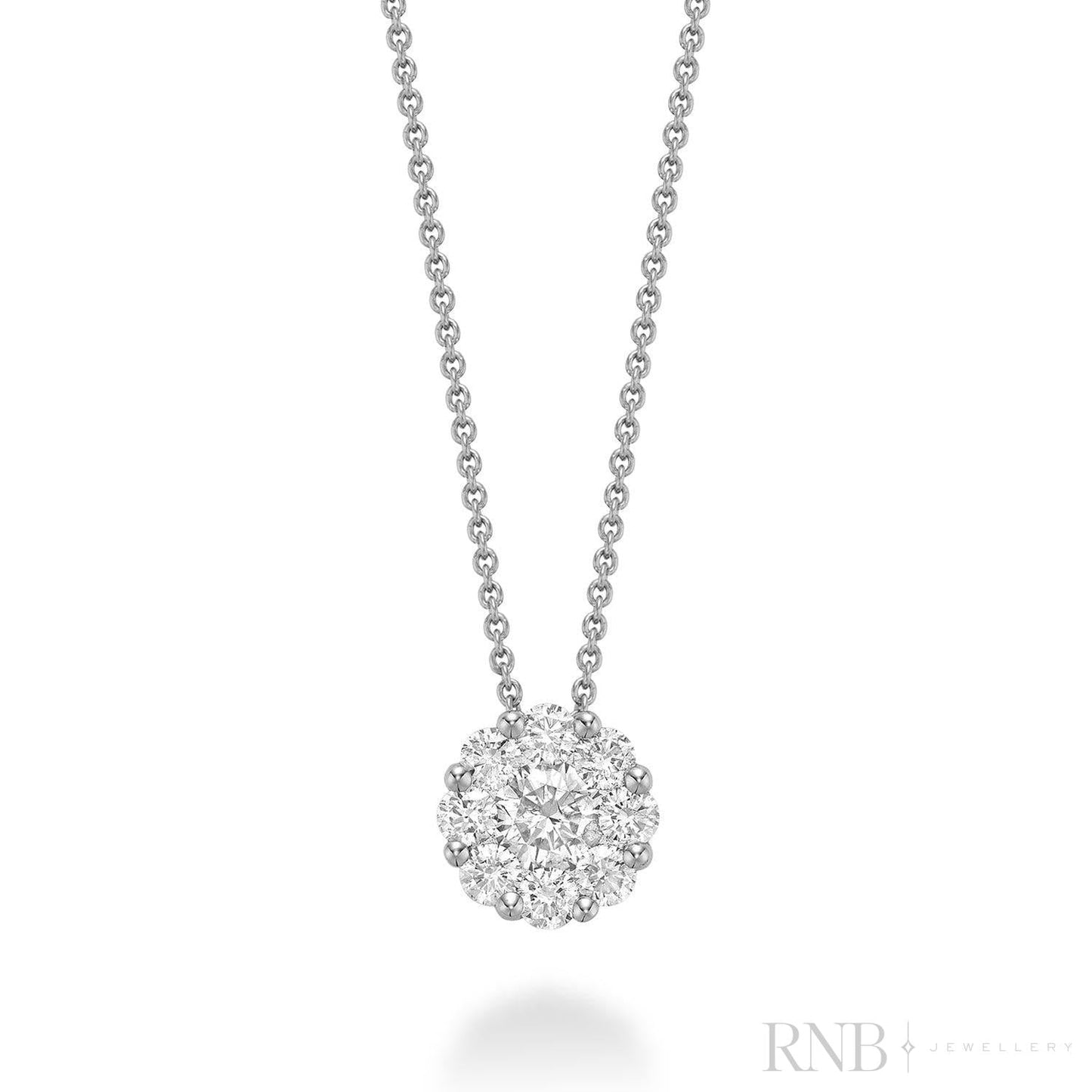 Cluster Diamond Pendant-RNB Jewellery