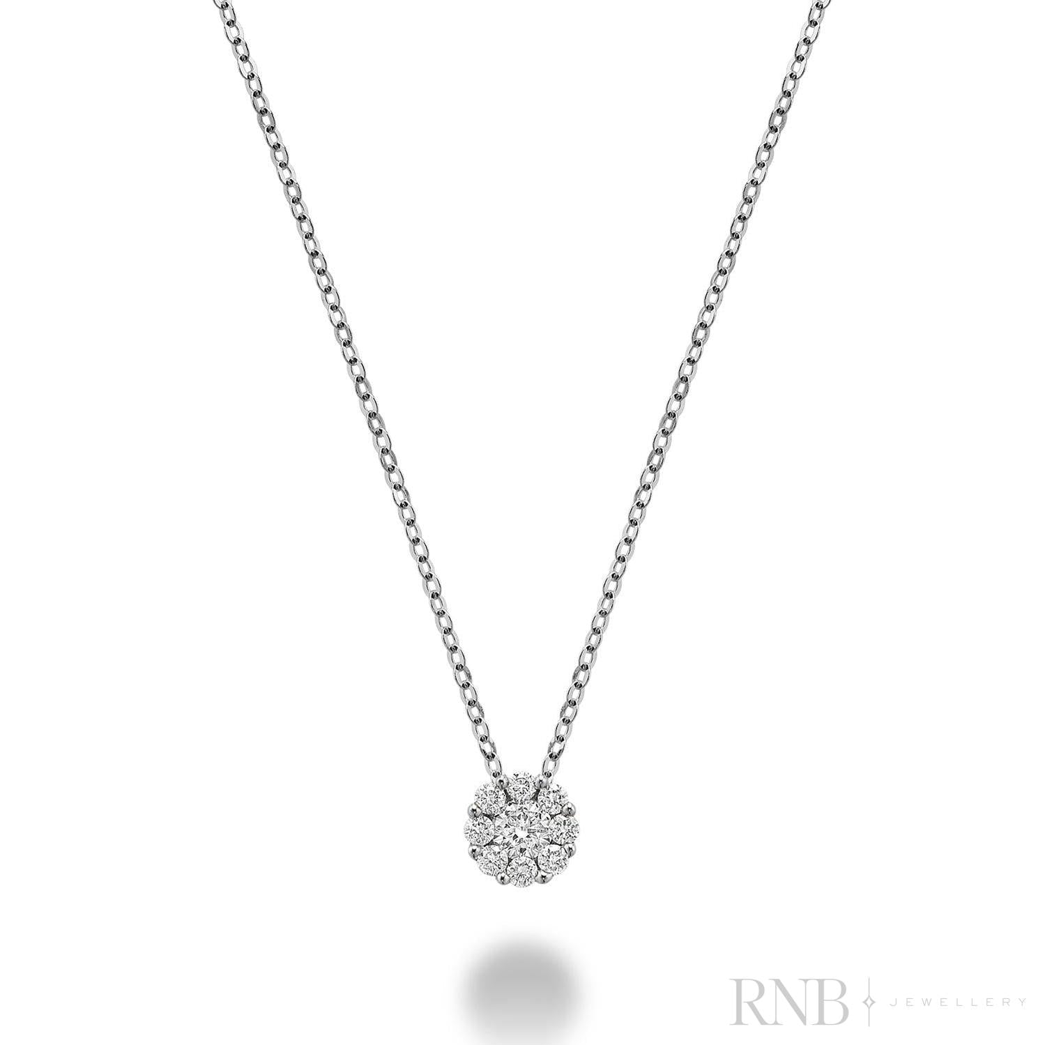 Cluster Diamond Pendant-RNB Jewellery Cluster Diamond Pendant-RNB Jewellery