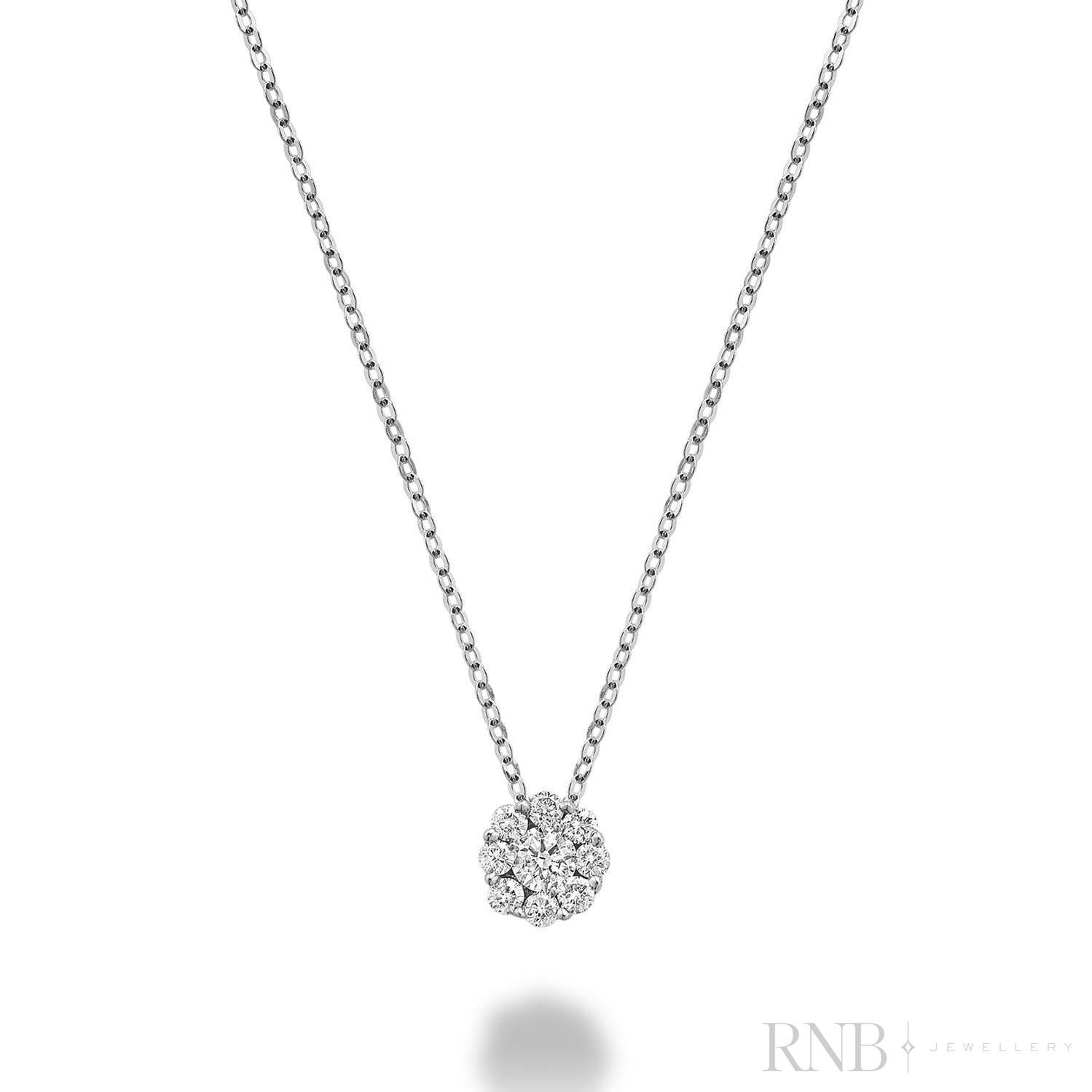 Cluster Diamond Pendant-RNB Jewellery Cluster Diamond Pendant-RNB Jewellery