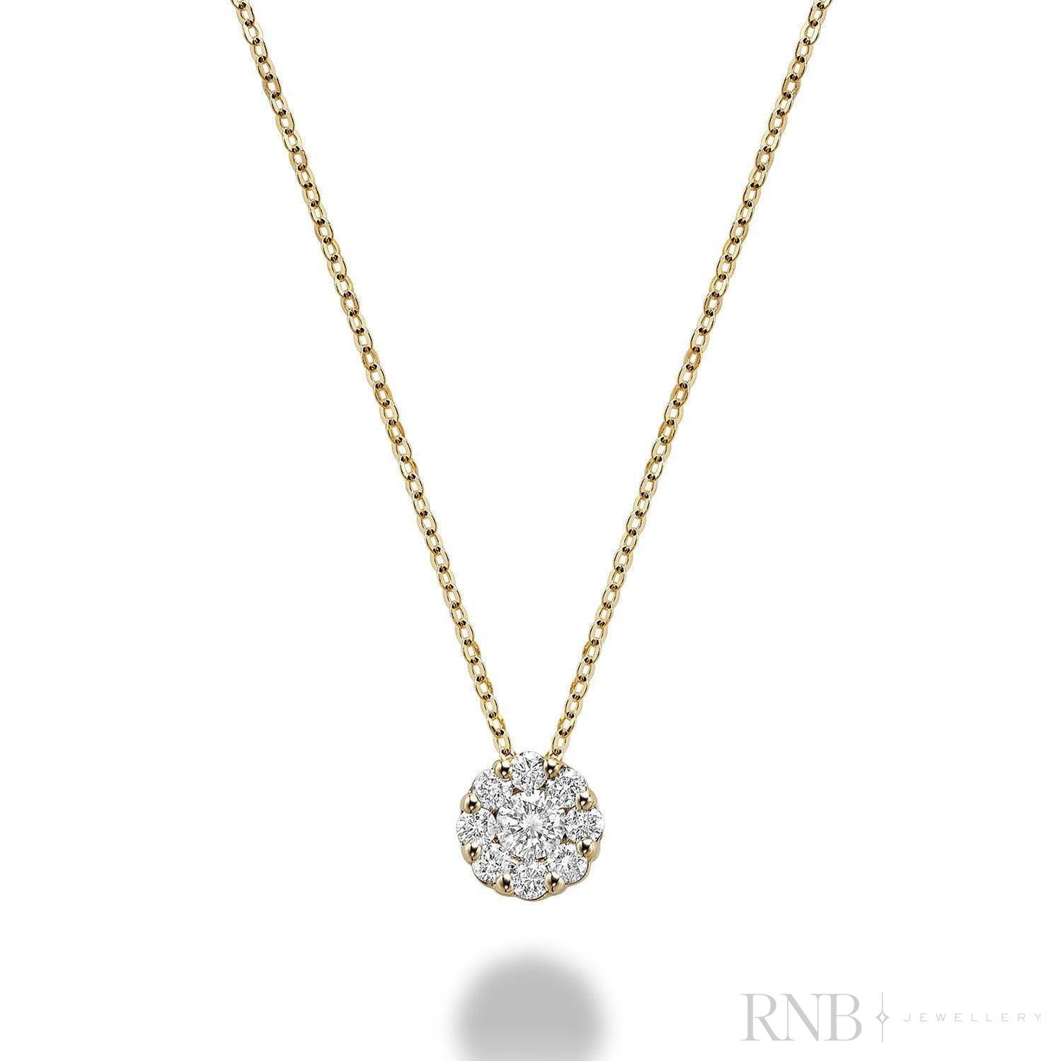 Cluster Diamond Pendant-RNB Jewellery Cluster Diamond Pendant-RNB Jewellery