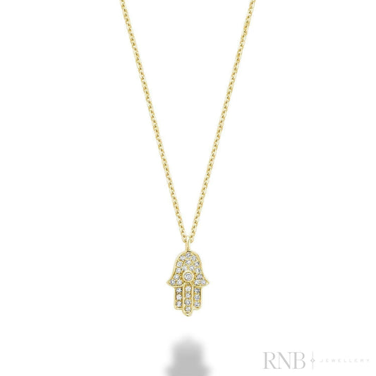 Hamsa Diamond Pendant