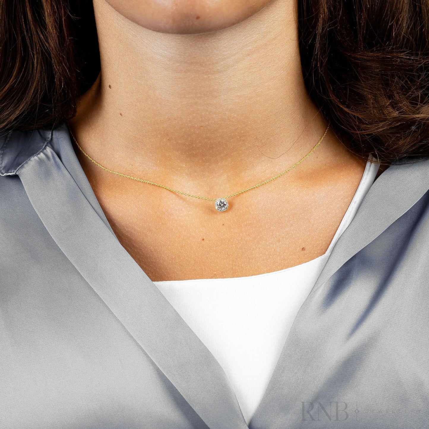 Halo Diamond Pendant