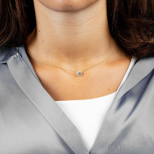 Halo Diamond Pendant