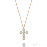 Cross Halo Diamond Pendant-RNB Jewellery Cross Halo Diamond Pendant-RNB Jewellery