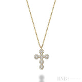 Cross Halo Diamond Pendant-RNB Jewellery Cross Halo Diamond Pendant-RNB Jewellery