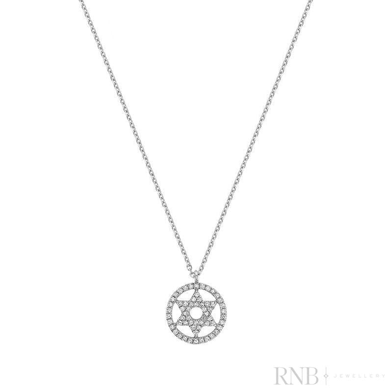 Star Of David Diamond Pendant