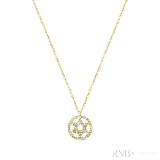 Star Of David Diamond Pendant