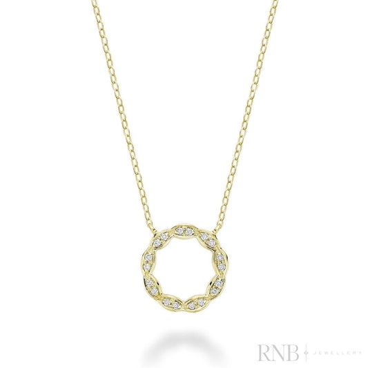 Marquise Circle of Life Diamond Necklace
