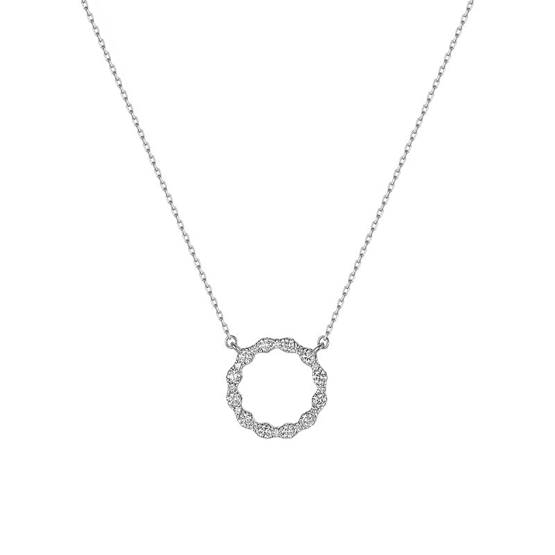 Elegant Circle Of Life Diamond Pendant