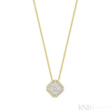 Cushion Illusion Set Diamond Necklace-RNB Jewellery Cushion Illusion Set Diamond Necklace-RNB Jewellery