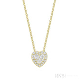 Heart Illusion Set Diamond Necklace-RNB Jewellery Heart Illusion Set Diamond Necklace-RNB Jewellery
