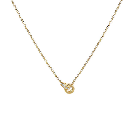 Interlocking Diamond Necklace