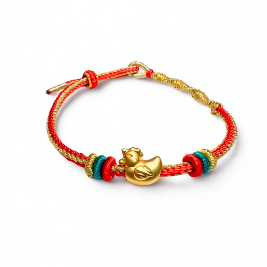 24K Gold Bracelet Chinese Zodiac (Rooster)