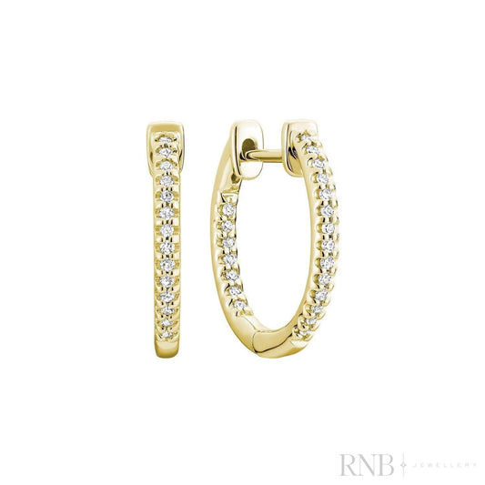 Inside Out Diamond Loop Earrings