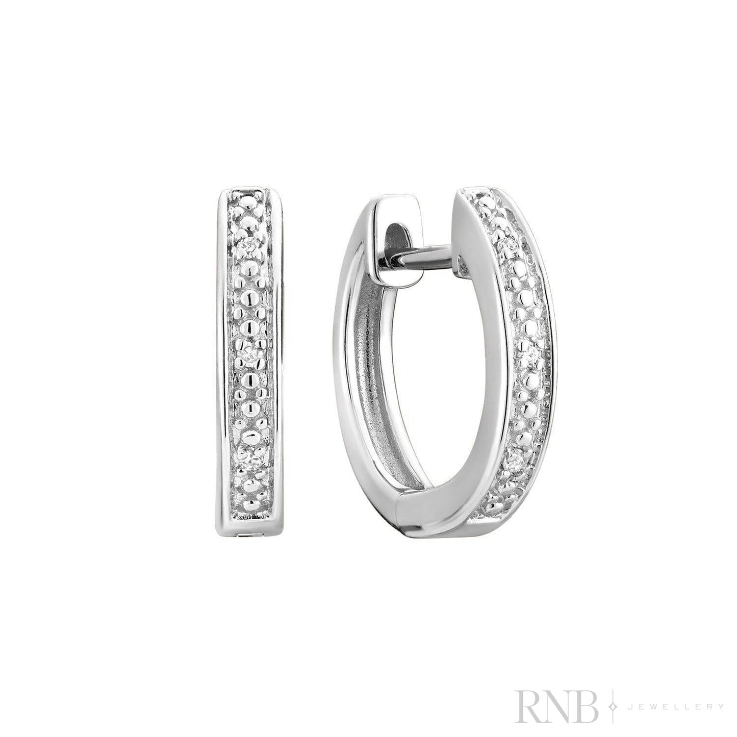 Diamond Huggie Earrings