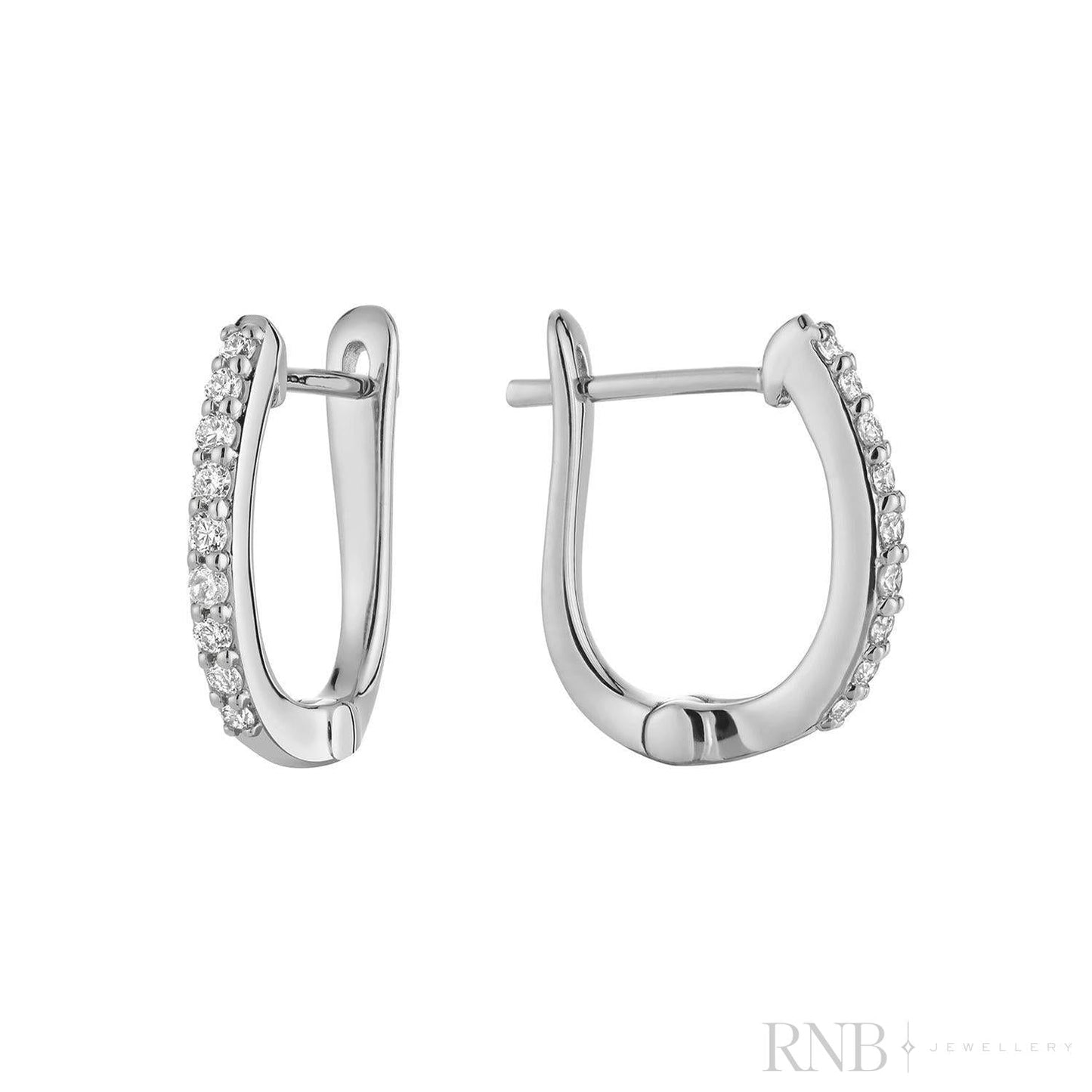 Diamond Huggie Earrings