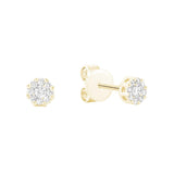 Cluster Diamond Stud Earrings-RNB Jewellery Cluster Diamond Stud Earrings-RNB Jewellery