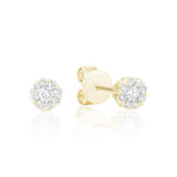 Cluster Diamond Stud Earrings-RNB Jewellery Cluster Diamond Stud Earrings-RNB Jewellery