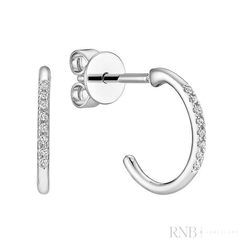 Semi Loop Diamond Earrings