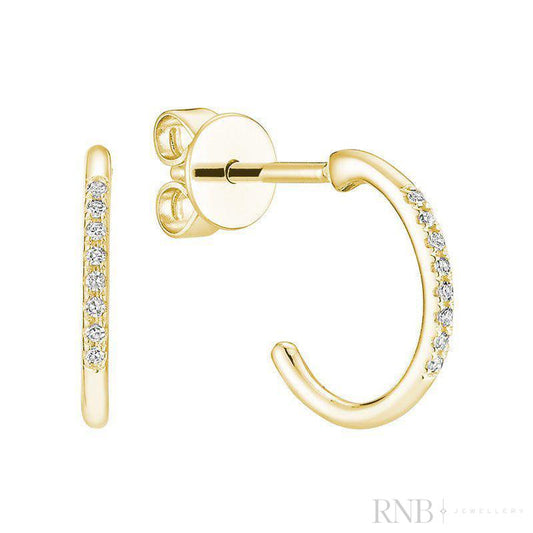 Semi Loop Diamond Earrings