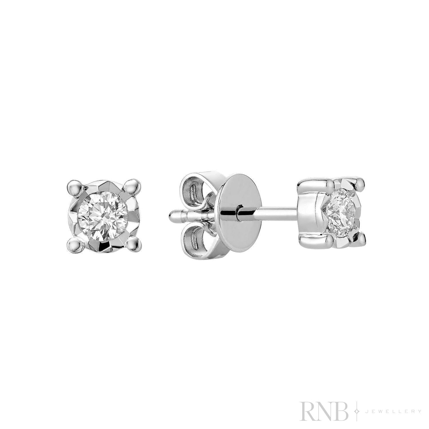Illusion Diamond Stud Earrings