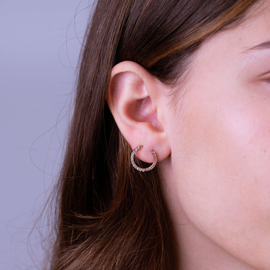 Swirl Diamond Earrings