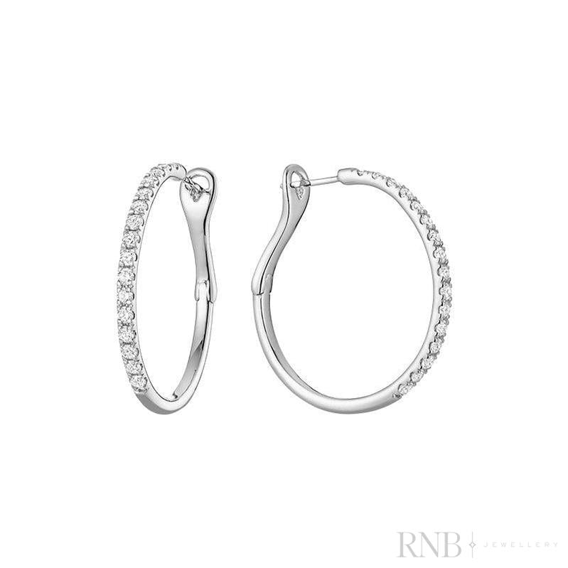 Diamond Loop Earrings