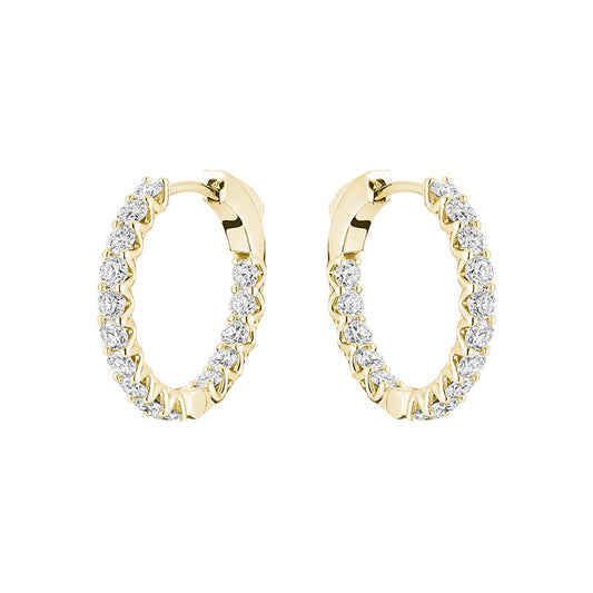 Lab Grown Huggie Earrings