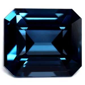 2.57ct Emerald Natural Spinel (Colour Blue, Clarity Eye Clean, Cut Faceted)