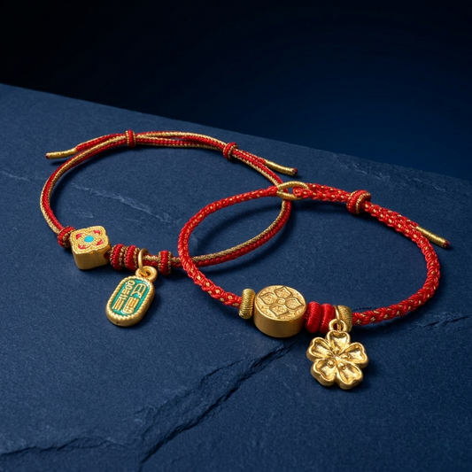 24K Gold Blessing Charm Bracelet