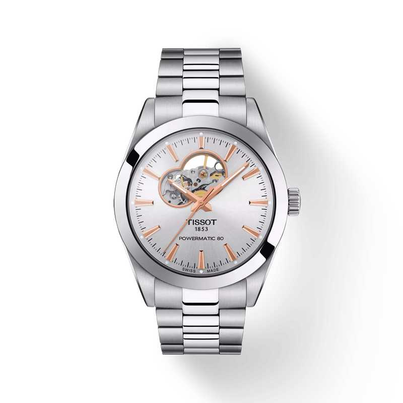 Tissot Gentleman Open Heart 40mm T1274071103101 Tissot Gentleman Open Heart 40mm T1274071103101