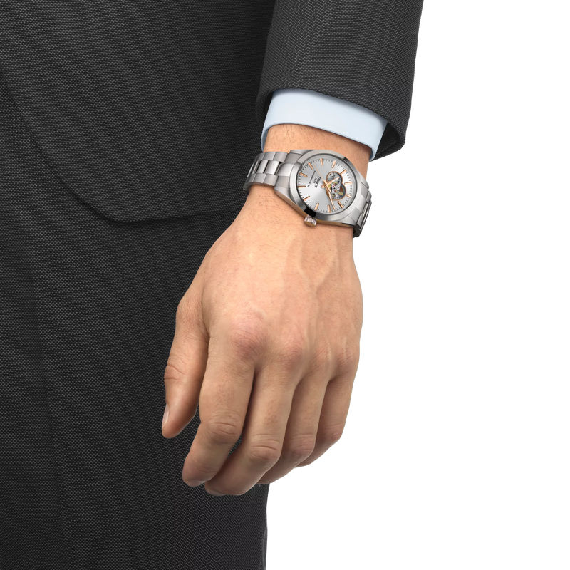 Tissot Gentleman Open Heart 40mm T1274071103101 Tissot Gentleman Open Heart 40mm T1274071103101
