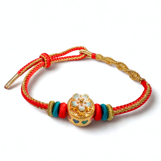 24K Gold Bracelet (Spinning Flower)