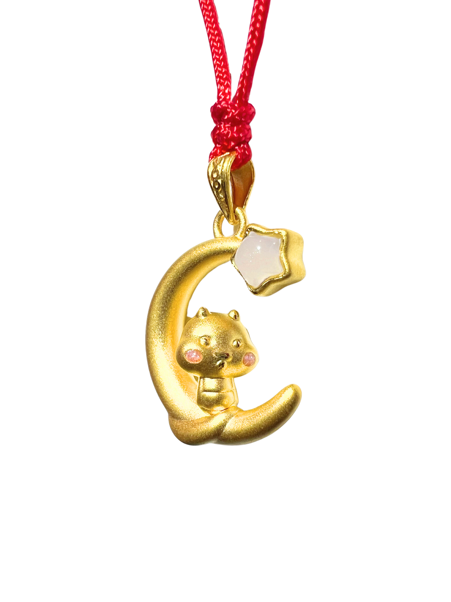 24K Hetian Jade Chinese Zodiac Necklace (Snake)