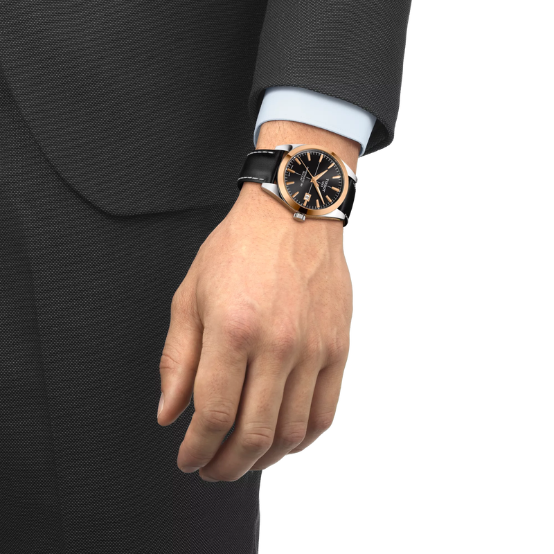 Tissot Gentleman Gold bezel 40mm T9274074605100