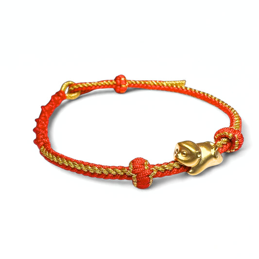 24K Gold Bracelet Chinese Zodiac (Monkey)
