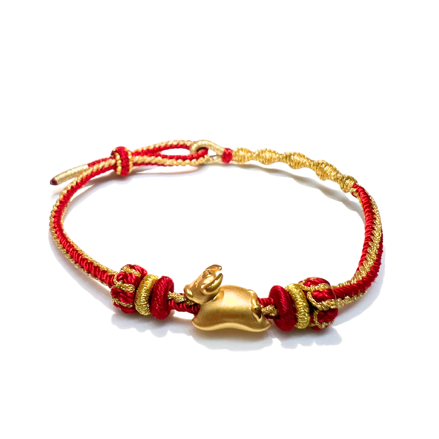 24K Gold Bracelet Chinese Zodiac (Ox)