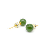 24K Gold Hetian Jade Earring 24K Gold Hetian Jade Earring