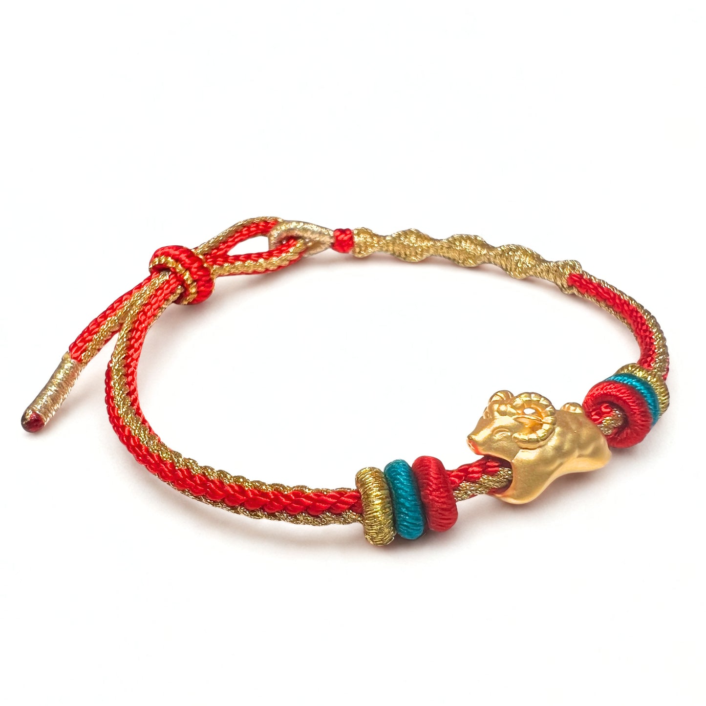 24K Gold Zodiac Goat Bracelet