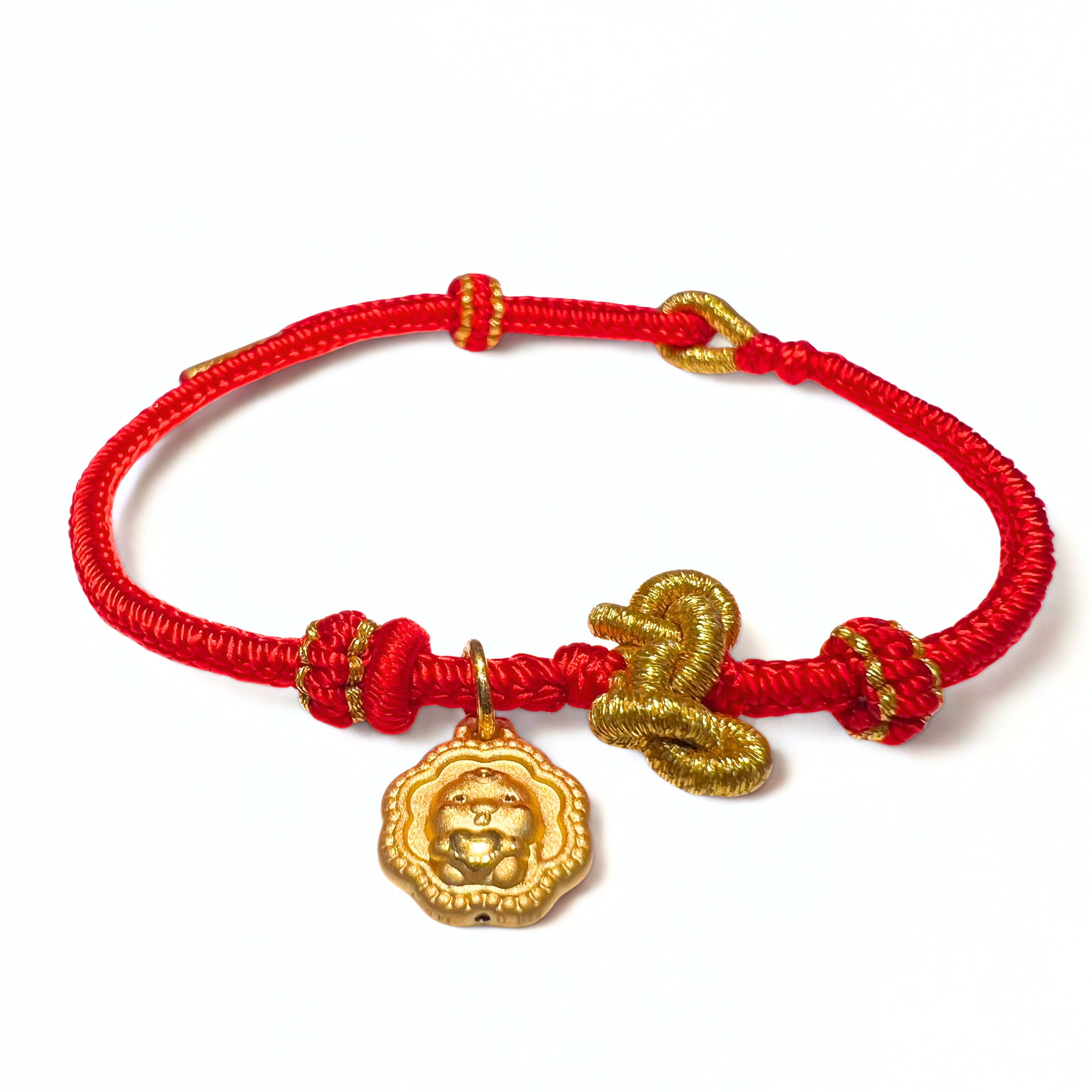 24K Gold Zodiac Snake Bracelet