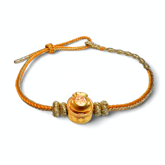 24K Gold Bracelet (Spinning Money Bag)