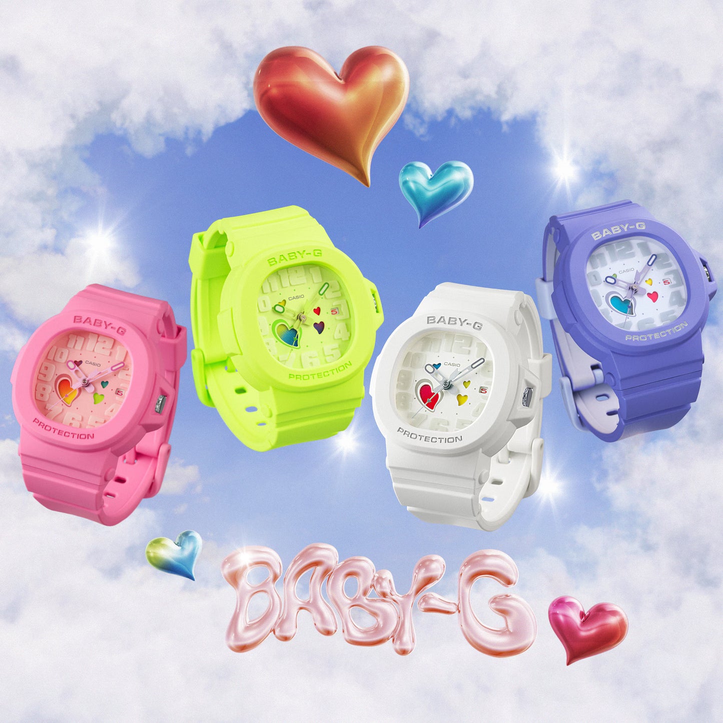 Casio G-Shock Watch PLAYFUL HEARTS SERIES BGA-10 Series BGA-10-4A