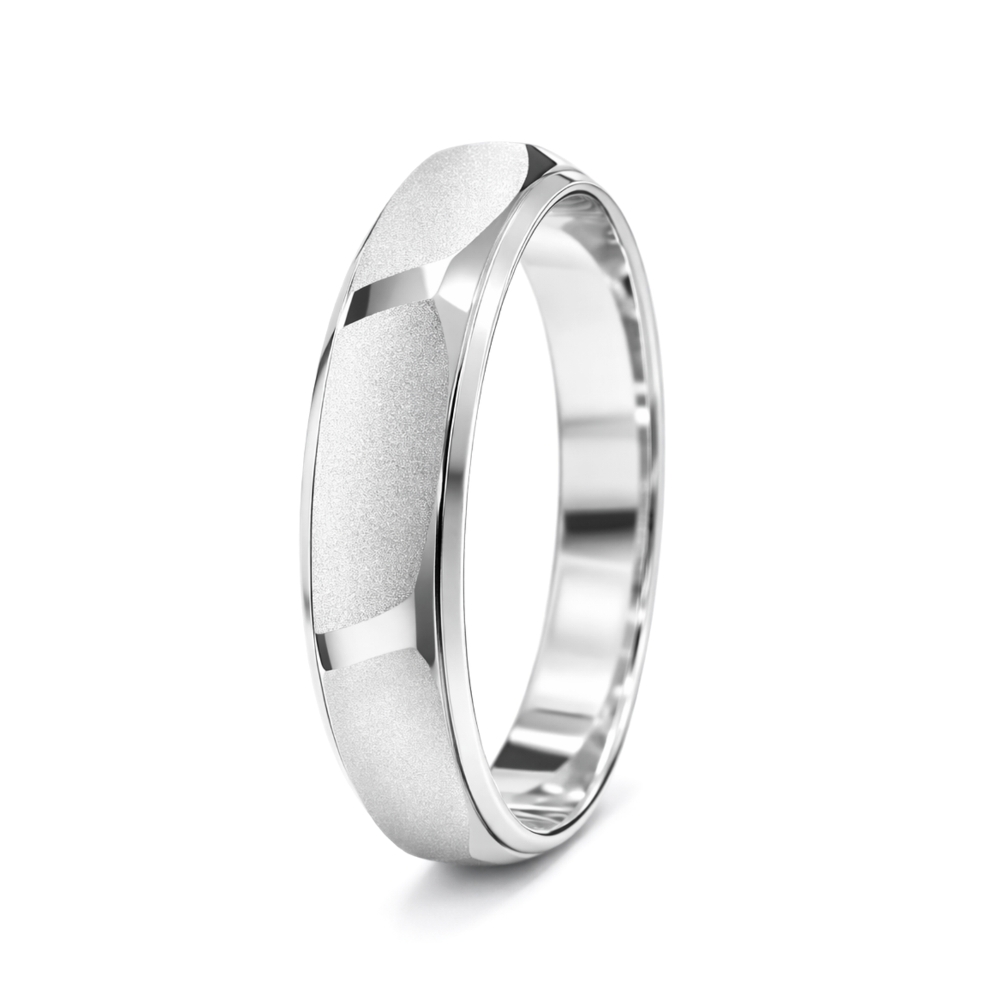Signature Frosted Faceted Ring