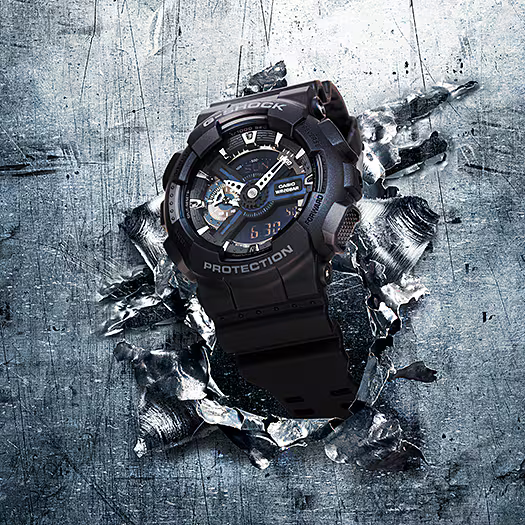 CASIO G-SHOCK ANALOG-DIGITAL GA-110 SERIES GA110-1B