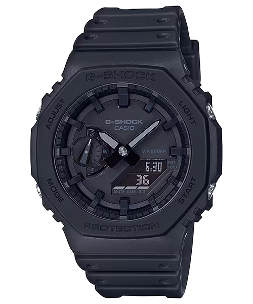 CASIO G-SHOCK RETRO-STYLE ANALOG-DIGITAL CARBON CORE GUARD WATCH GA2100-1A1