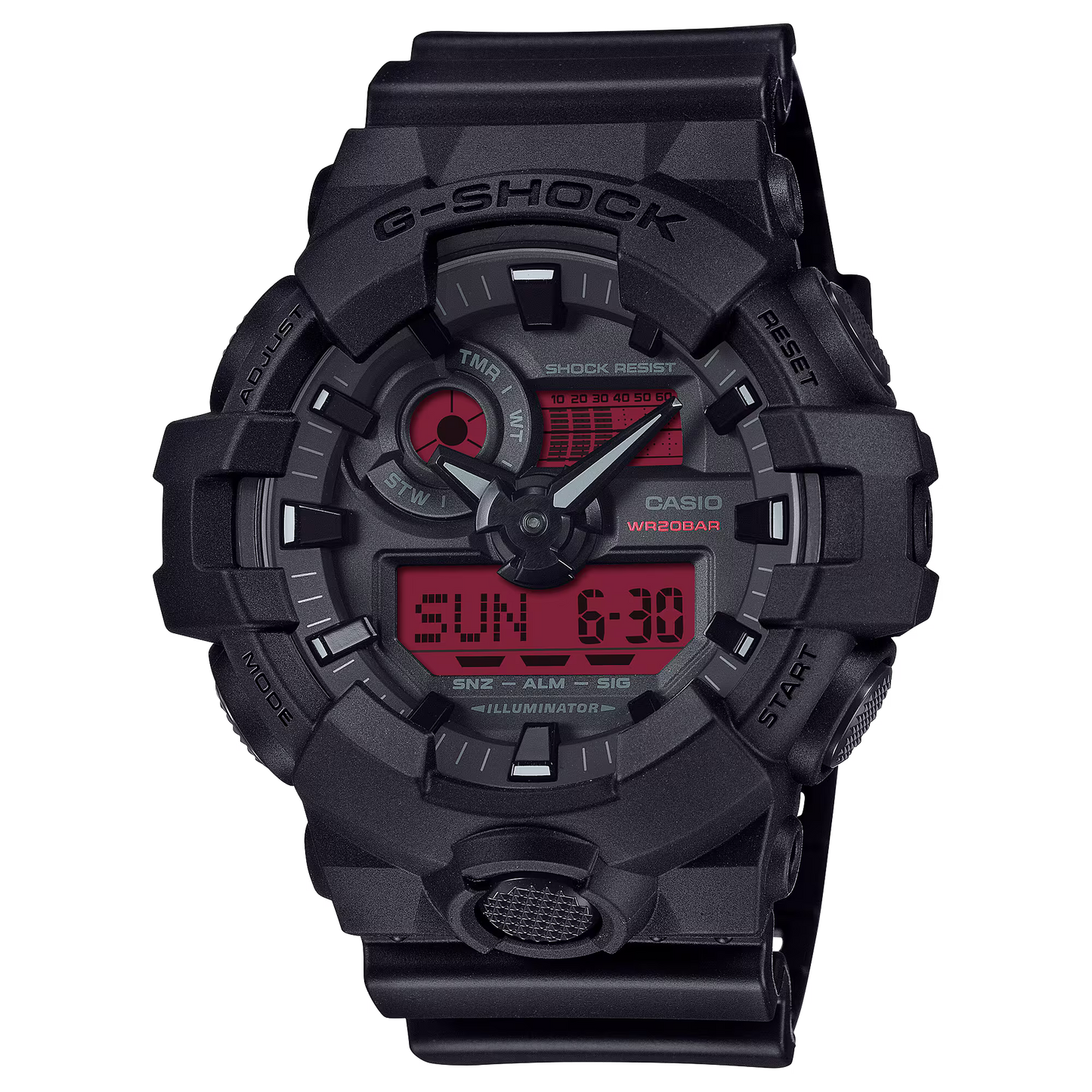 Casio G-Shock Watch ANALOG-DIGITAL GA-700 SERIES GA-700BBR-1A