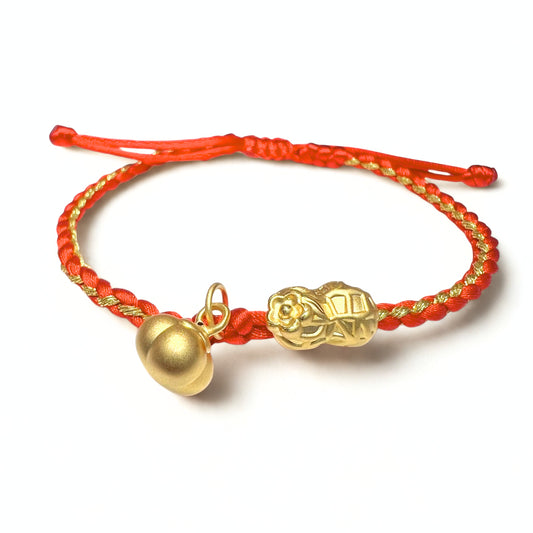 24 Gold Peanut Bracelet