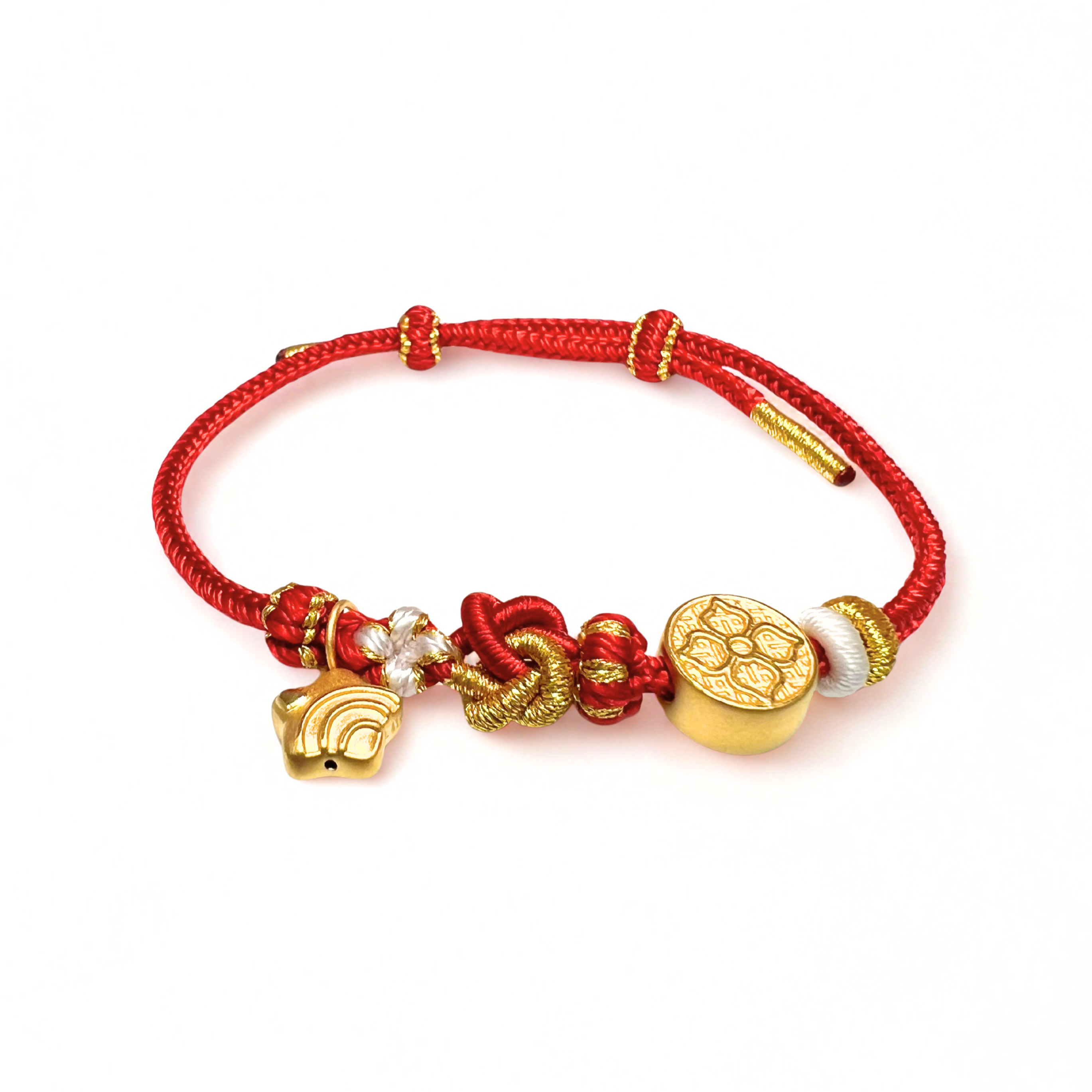 24K Gold Bracelet (Lucky star, charm)