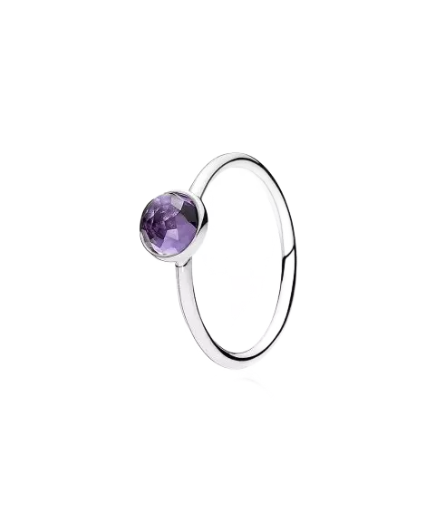 PANDORA February birthstone with synthetic amethyst - 191012SAM-48 (RETIRED)