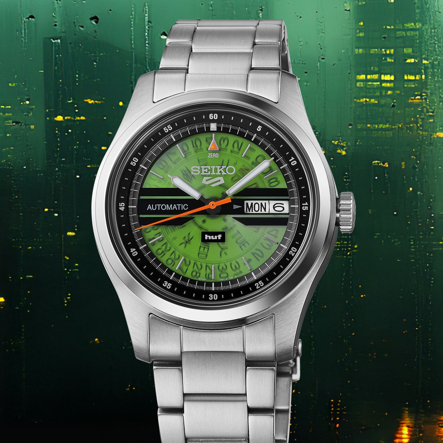Seiko 5 sports Series HUF Green Limited Edition SRPM09k1